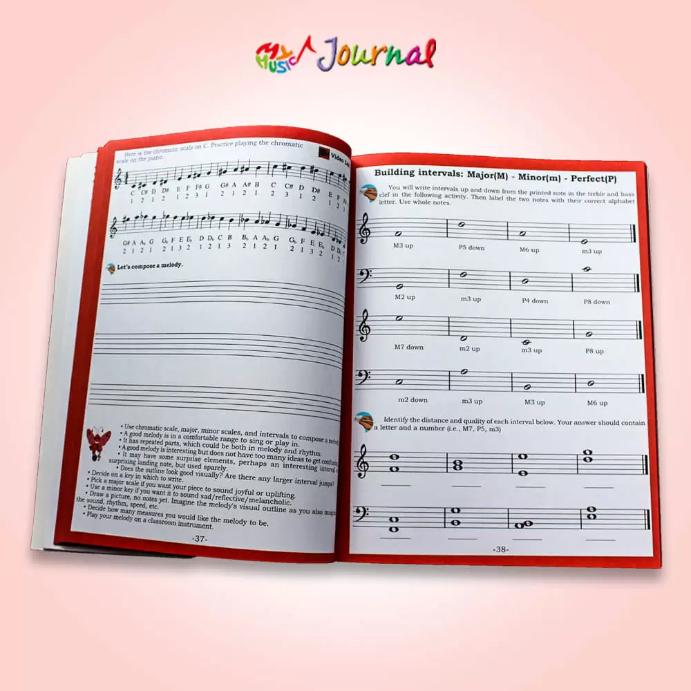 Building intervals: Major(M) - Minorim) - Perfect(P)